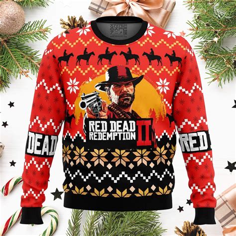 Red Dead Redemption Ugly Christmas Sweater Icestork