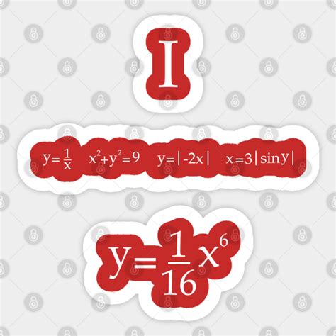 I Love U Math Equation I Love You Sticker Teepublic