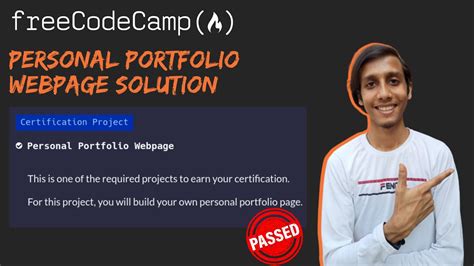 How To Solve The Freecodecamp Personal Portfolio Webpage Certification