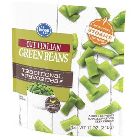 Kroger Traditional Favorites Frozen Green Beans Italian Cut Oz