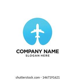 Plane Logo Design Template Inspiration Letter Stock Vector (Royalty ...