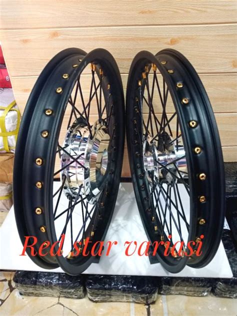 Rossi Original SNI Velg Jari2 Paket Ring 17 Uk Depan 140x17 Uk