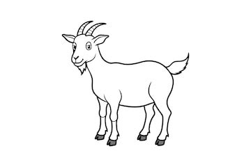 Premium Vector | Billy goat silhouette vector illustration 2