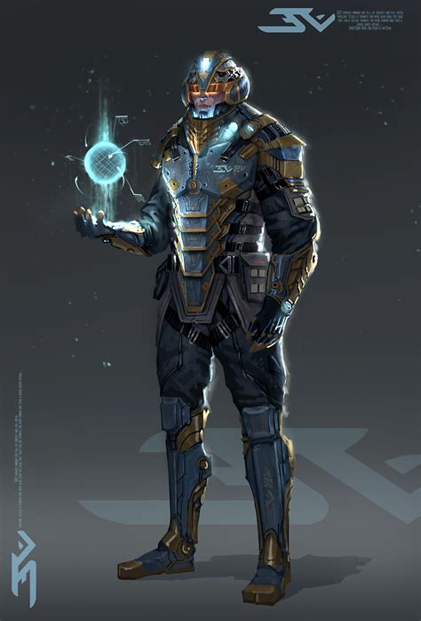 Jeremy Fenske Art: sci-fi armor finished