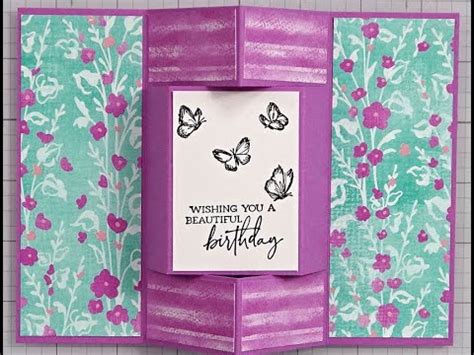 Gatefold Pop Up Featuring Sketched Butterflies And Unbound Beauty Dsp