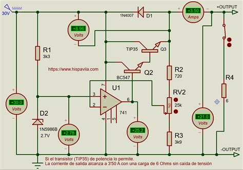 Fuente de alimentación con op Electrónica Práctica Aplicada