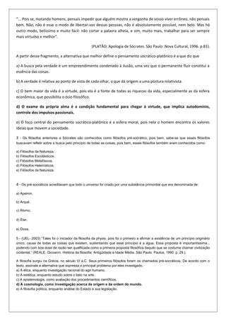 Lista De Exercicios Da S Rie Gabarito Em Agosto Pdf