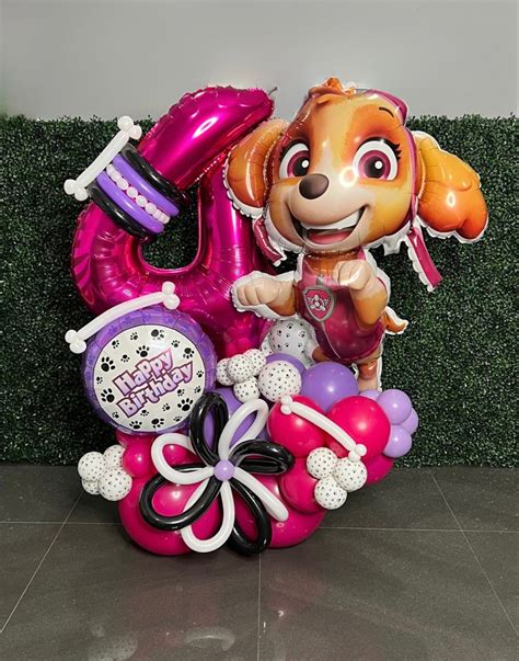 Paw Patrol Balloon Bouquet In 2024 Balloon Bouquet Birthday Balloon