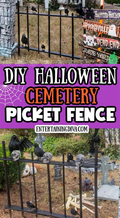 Diy Halloween Cemetery Picket Fence