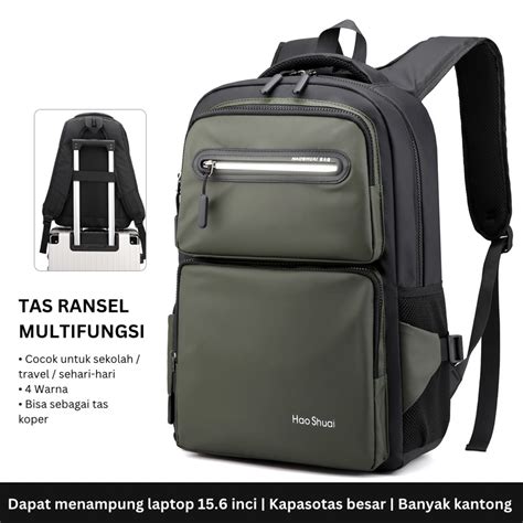 Jual Techdoo Tas Ransel Pria Punggung Laptop Sekolah Backpack Fashion