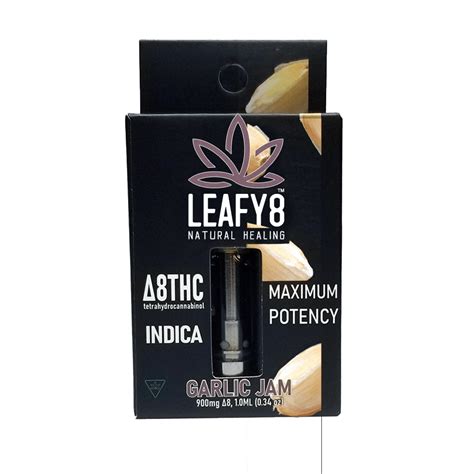 Delta 8 Thc Vape Cartridge Garlic Jam Cdt Leafy8 Delta 9 Thc