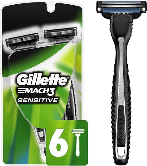 Amazon Gillette Customplus Disposable Razor Sensitive Count