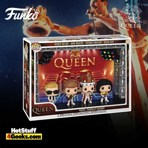 NEW The Queen at Wembley Stadium 4-Pack Funko Pop! Moment