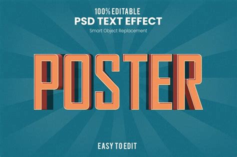 Premium Psd Retro D Text Effect Action Psd