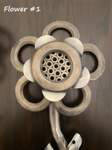 Upcycled Welded Metal Flower Art Etsy