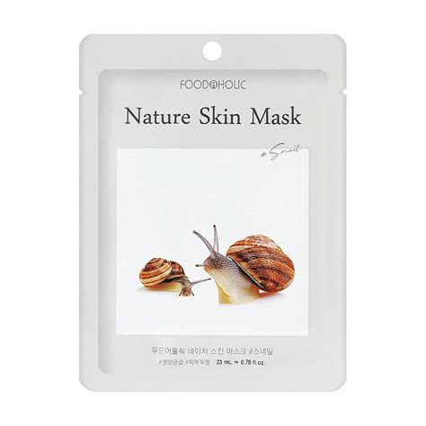 Тканевая маска для лица Food A Holic Nature Skin Mask Snail с муцином ...