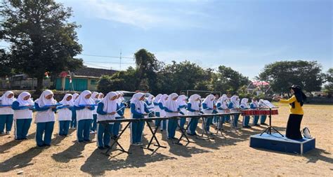 Tim Korps Musik MTsN 2 Sleman Siap Tampil Pada Upacara Kemerdekaan Di