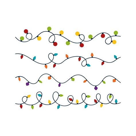 Christmas Lights Svg Bundle Christmas Light String Svg Christmas Lights