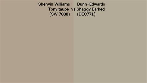 Sherwin Williams Tony Taupe Sw 7038 Vs Dunn Edwards Shaggy Barked