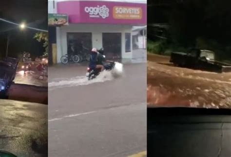 Chuva De Domingo Inunda Ruas E Abre Cratera Que Engole Carro Em