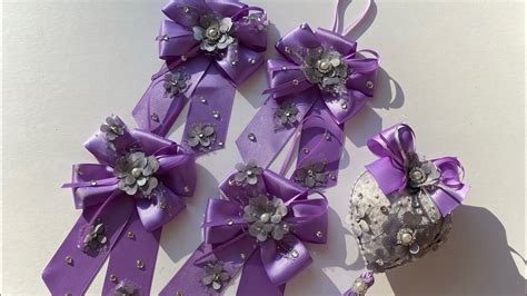 Бантики на елку . Елочные игрушки своими руками. Handmade Christmas ...