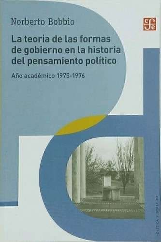 Libro La Teor A De Las Formas De Gobierno En La Historia Del