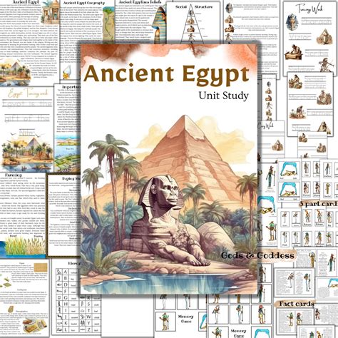 Ancient Egypt Unit Study Ancient Egypt Activities Montessori History