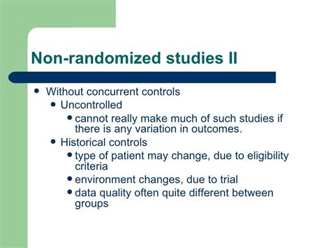 Randomised Controlled Trials