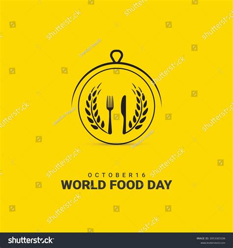 World Food Day Vector Illustration Logo Stock Vector (Royalty Free ...