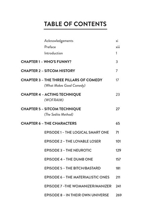 Scott Sedita's The Eight Characters of Comedy Book