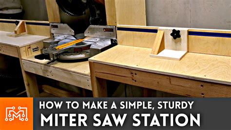 See How I Made A Functional And Simple Miter Saw Station Mitre Saw