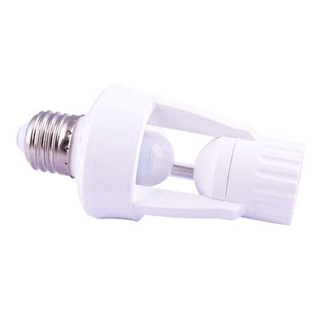 E27 Led 220v Screw Light Bulb Holder Led Pir Infrared Motion Sensor