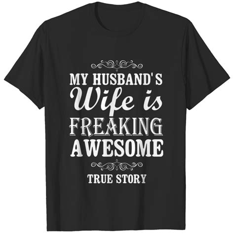 Lesbian My Husbands Wife Is Freaking Awesome T Shirt Sold By Craig