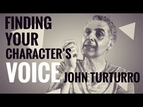 How to find your character's voice - John Turturro (2:40) : r/Theatre