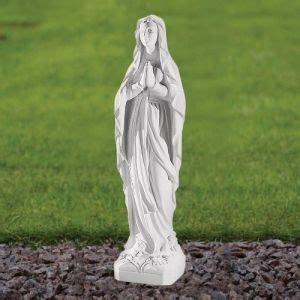 Our Lady Of Lourdes 58cm Marble Resin Garden Statue