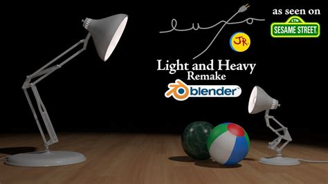 Luxo Jr In Light And Heavy Blender Remake Youtube