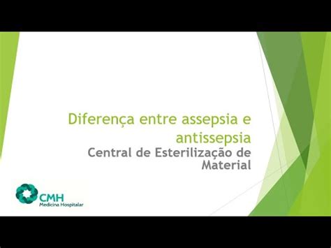 Diferen A Entre Assepsia E Antissepsia Youtube