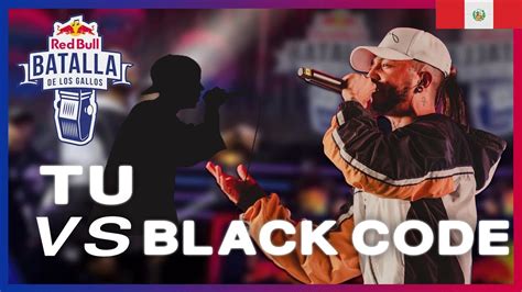 Tu Vs Black Code Formato Red Bull Ryzer Rap Youtube