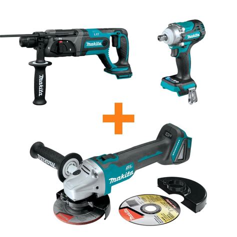 Makita 18V LXT Lithium Ion 7 8 In Rotary Hammer And 18V LXT Brushless