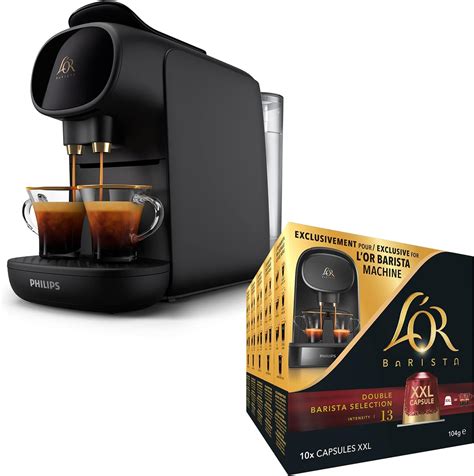 L'OR BARISTA Sublime Coffee Machine Black by Philips with L'OR Double ...