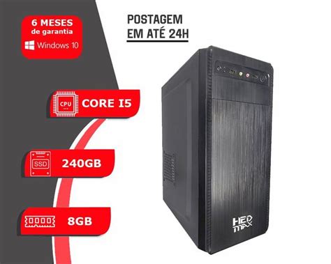 Pc Computador Cpu Intel Core I Ssd Gb Gb Mem Ria Ram Ouzze