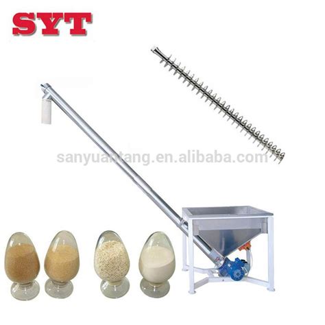 Wood Pellet Screw Auger Screw Conveyor Flexible For Wood Chips Wood