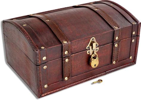 Brynnberg Wooden Pirate Treasure Chest Flanders 30x20x15cm Decorative