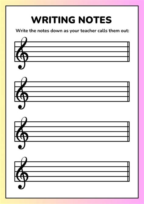 Free And Customizable Music Note Templates