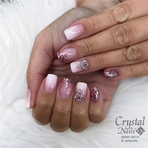 French Ombre Nails With Glitter Manicure Ideas Not Just For Christmas