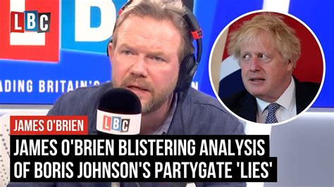 James Obrien Blistering Analysis Of Boris Johnsons Partygate Lies