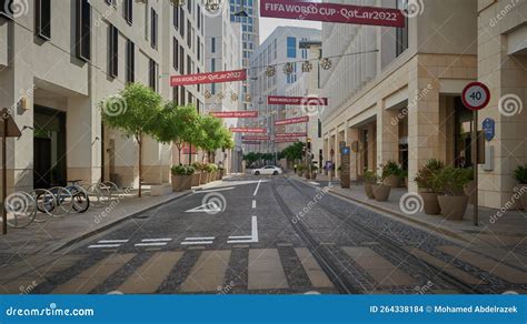 Msheireb Downtown Doha Qatar Afternoon Shot Editorial Stock Image