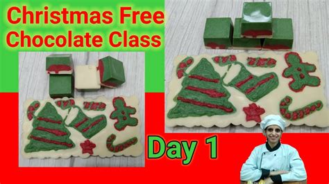 Christmas Free Chocolate Class Day 1 Chef Farnaz Zaikadelight Youtube