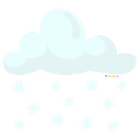 Snow Cloud Clipart | FREE DOWNLOAD | Pearly Arts