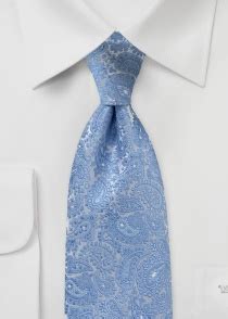 Corbata Paisley Tonos Azules Perla Corbatas Es